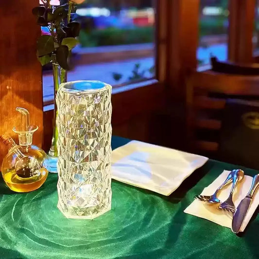 16 Color Daimond Crystal Lamp With Remote LED Crystal Table Lamp (S)
