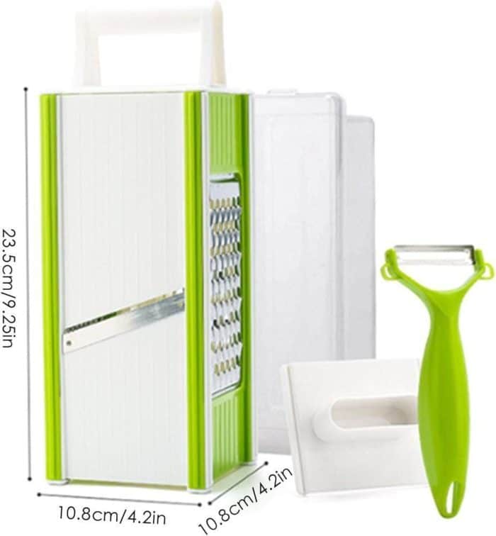 Vegetable Slicer, 4 Sided Vegetable Cutter – Onion Chopper with Container, Professional Food Chopper, Vegetable Cutte