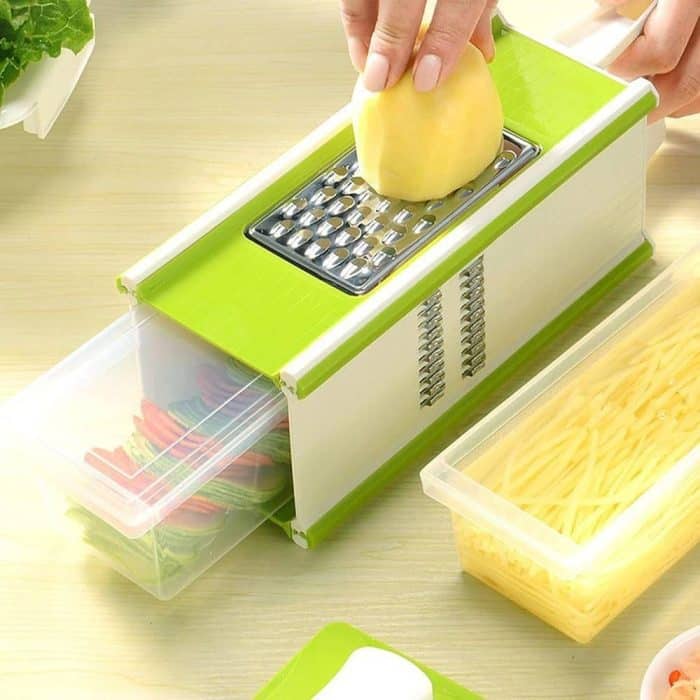 Vegetable Slicer, 4 Sided Vegetable Cutter – Onion Chopper with Container, Professional Food Chopper, Vegetable Cutte