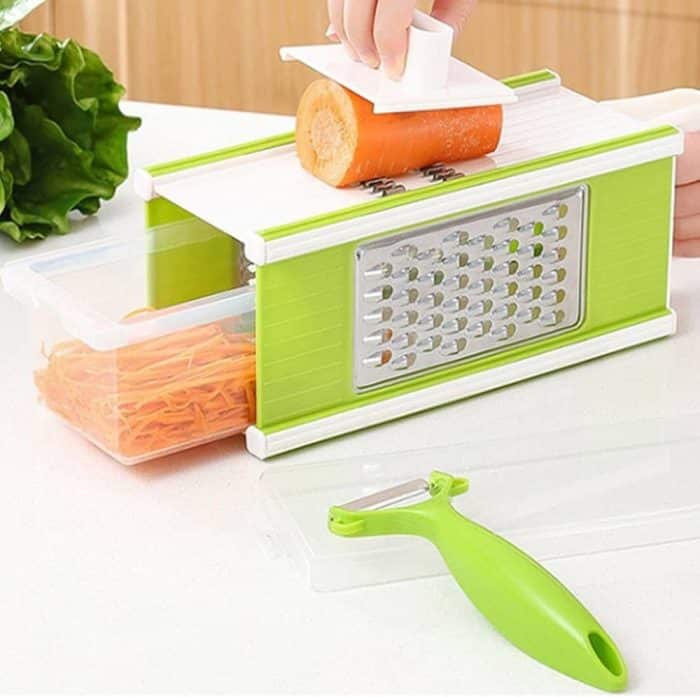 Vegetable Slicer, 4 Sided Vegetable Cutter – Onion Chopper with Container, Professional Food Chopper, Vegetable Cutte