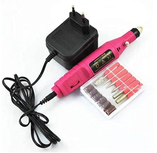 Electric Nail Drill Machine Art Salon Manicure File Polish Tool, 6 Bits
